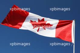 The Canadian flag. 07.06.2012. Formula 1 World Championship, Rd 7, Canadian Grand Prix, Montreal, Canada, Preparation Day