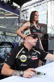 Kimi Raikkonen, Lotus Renault F1 Team visits the fans in Downtown montreal  07.06.2012. Formula 1 World Championship, Rd 7, Canadian Grand Prix, Montreal, Canada, Preparation Day