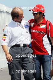 (L to R): Joseph Lieberer (SUI) Sauber Physio with Felipe Massa (BRA) Ferrari. 07.06.2012. Formula 1 World Championship, Rd 7, Canadian Grand Prix, Montreal, Canada, Preparation Day