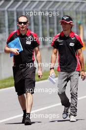 Charles Pic (FRA) Marussia F1 Team walks the circuit. 07.06.2012. Formula 1 World Championship, Rd 7, Canadian Grand Prix, Montreal, Canada, Preparation Day