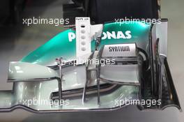 Mercedes AMG F1 W03 front wing. 13.04.2012. Formula 1 World Championship, Rd 3, Chinese Grand Prix, Shanghai, China, Practice Day