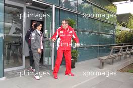 (L to R): Monisha Kaltenborn (AUT) Sauber Managing Director and Stefano Domenicali (ITA) Ferrari General Director leave a meeting of the teams concerning the upcoming Bahrain GP. 13.04.2012. Formula 1 World Championship, Rd 3, Chinese Grand Prix, Shanghai, China, Practice Day