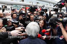 Bernie Ecclestone (GBR) CEO Formula One Group (FOM) with the media. 13.04.2012. Formula 1 World Championship, Rd 3, Chinese Grand Prix, Shanghai, China, Practice Day