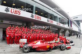 Ferrari team photograph. 13.04.2012. Formula 1 World Championship, Rd 3, Chinese Grand Prix, Shanghai, China, Practice Day