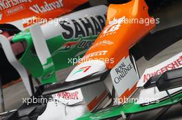 Sahara Force India F1 VJM05 front wing. 13.04.2012. Formula 1 World Championship, Rd 3, Chinese Grand Prix, Shanghai, China, Practice Day