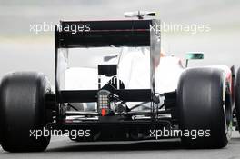 Lewis Hamilton (GBR) McLaren MP4/27 rear diffuser detail. 13.04.2012. Formula 1 World Championship, Rd 3, Chinese Grand Prix, Shanghai, China, Practice Day