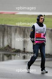 Sebastien Buemi (SUI) Red Bull Racing and Scuderia Toro Rosso Reserve Driver watches practice trackside. 13.04.2012. Formula 1 World Championship, Rd 3, Chinese Grand Prix, Shanghai, China, Practice Day