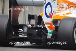 Sahara Force India F1 VJM05 rear diffuser detail. 13.04.2012. Formula 1 World Championship, Rd 3, Chinese Grand Prix, Shanghai, China, Practice Day
