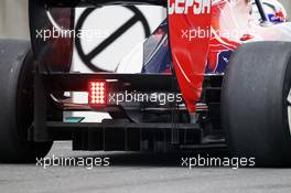 Scuderia Toro Rosso STR7 rear diffuser detail. 13.04.2012. Formula 1 World Championship, Rd 3, Chinese Grand Prix, Shanghai, China, Practice Day