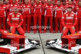 (L to R): Fernando Alonso (ESP) Ferrari and Felipe Massa (BRA) Ferrari at a team photograph. 13.04.2012. Formula 1 World Championship, Rd 3, Chinese Grand Prix, Shanghai, China, Practice Day