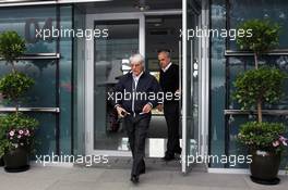 Bernie Ecclestone (GBR) CEO Formula One Group (FOM) leaves a meeting of the teams concerning the upcoming Bahrain GP. 13.04.2012. Formula 1 World Championship, Rd 3, Chinese Grand Prix, Shanghai, China, Practice Day