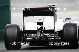 Lewis Hamilton (GBR) McLaren MP4/27 rear diffuser detail. 13.04.2012. Formula 1 World Championship, Rd 3, Chinese Grand Prix, Shanghai, China, Practice Day