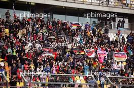 Fans in the grandstand. 13.04.2012. Formula 1 World Championship, Rd 3, Chinese Grand Prix, Shanghai, China, Practice Day