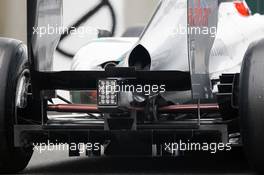 Mercedes AMG F1 W03 rear diffuser detail. 13.04.2012. Formula 1 World Championship, Rd 3, Chinese Grand Prix, Shanghai, China, Practice Day