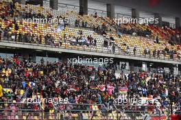 Fans in the grandstand. 13.04.2012. Formula 1 World Championship, Rd 3, Chinese Grand Prix, Shanghai, China, Practice Day