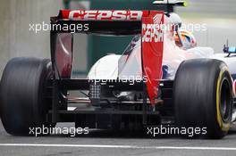 Jean-Eric Vergne (FRA) Scuderia Toro Rosso STR7 rear diffuser detail. 13.04.2012. Formula 1 World Championship, Rd 3, Chinese Grand Prix, Shanghai, China, Practice Day