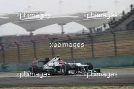 Michael Schumacher (GER) Mercedes AMG F1 W03. 13.04.2012. Formula 1 World Championship, Rd 3, Chinese Grand Prix, Shanghai, China, Practice Day
