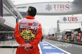 Pit lane doctor. 13.04.2012. Formula 1 World Championship, Rd 3, Chinese Grand Prix, Shanghai, China, Practice Day