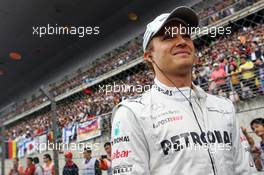 Race winner Nico Rosberg (GER) Mercedes AMG F1 on the grid. 15.04.2012. Formula 1 World Championship, Rd 3, Chinese Grand Prix, Shanghai, China, Race Day