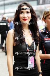 Celina Jade (CHI) Actress, on the grid. 15.04.2012. Formula 1 World Championship, Rd 3, Chinese Grand Prix, Shanghai, China, Race Day