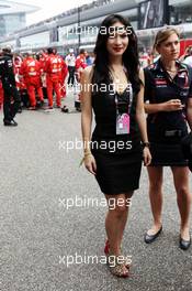 Celina Jade (CHI) Actress, on the grid. 15.04.2012. Formula 1 World Championship, Rd 3, Chinese Grand Prix, Shanghai, China, Race Day