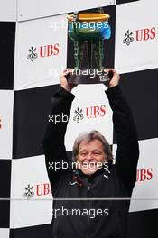 Norbert Haug (GER) Mercedes Sporting Director celebrates on the podium. 15.04.2012. Formula 1 World Championship, Rd 3, Chinese Grand Prix, Shanghai, China, Race Day