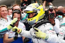 Race winner Nico Rosberg (GER) Mercedes AMG F1 celebrates in parc ferme. 15.04.2012. Formula 1 World Championship, Rd 3, Chinese Grand Prix, Shanghai, China, Race Day