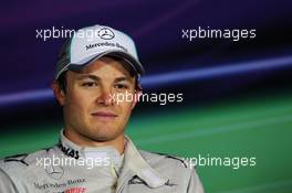 Race winner Nico Rosberg (GER) Mercedes AMG F1 in the FIA Press Conference. 15.04.2012. Formula 1 World Championship, Rd 3, Chinese Grand Prix, Shanghai, China, Race Day