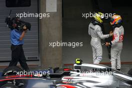Lewis Hamilton (GBR), McLaren Mercedes and Nico Rosberg (GER), Mercedes GP  15.04.2012. Formula 1 World Championship, Rd 3, Chinese Grand Prix, Shanghai, China, Race Day