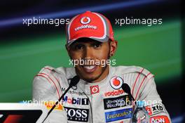 Lewis Hamilton (GBR) McLaren in the FIA Press Conference. 15.04.2012. Formula 1 World Championship, Rd 3, Chinese Grand Prix, Shanghai, China, Race Day