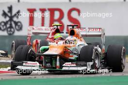 Paul di Resta (GBR) Sahara Force India VJM05 leads Felipe Massa (BRA) Ferrari F2012. 15.04.2012. Formula 1 World Championship, Rd 3, Chinese Grand Prix, Shanghai, China, Race Day