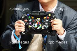 Lotus E20 steering wheel. 14.04.2012. Formula 1 World Championship, Rd 3, Chinese Grand Prix, Shanghai, China, Qualifying Day