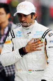 Narain Karthikeyan (IND) Hispania Racing F1 Team (HRT). 14.04.2012. Formula 1 World Championship, Rd 3, Chinese Grand Prix, Shanghai, China, Qualifying Day