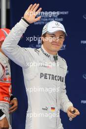 Nico Rosberg (GER), Mercedes AMG Petronas 1st place in Qualifying 14.04.2012. Formula 1 World Championship, Rd 3, Chinese Grand Prix, Shanghai, China, Qualifying Day