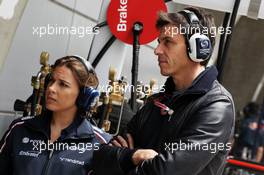 (L to R): Claire Williams (GBR) Williams Press Officer with Toto Wolff (GER) Williams Non Executive Director. 14.04.2012. Formula 1 World Championship, Rd 3, Chinese Grand Prix, Shanghai, China, Qualifying Day