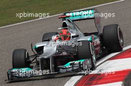 Michael Schumacher (GER) Mercedes AMG F1 W03. 14.04.2012. Formula 1 World Championship, Rd 3, Chinese Grand Prix, Shanghai, China, Qualifying Day