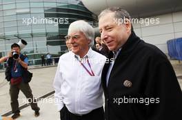 (L to R): Jean Todt (FRA) FIA President with Bernie Ecclestone (GBR) CEO Formula One Group (FOM). 14.04.2012. Formula 1 World Championship, Rd 3, Chinese Grand Prix, Shanghai, China, Qualifying Day