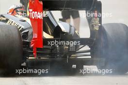Kimi Raikkonen (FIN) Lotus E20 kicks up the dust in the pits. 14.04.2012. Formula 1 World Championship, Rd 3, Chinese Grand Prix, Shanghai, China, Qualifying Day