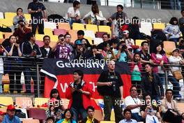Fans in the grandstand. 15.04.2012. Formula 1 World Championship, Rd 3, Chinese Grand Prix, Shanghai, China, Race Day
