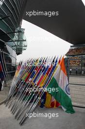 Flags. 15.04.2012. Formula 1 World Championship, Rd 3, Chinese Grand Prix, Shanghai, China, Race Day