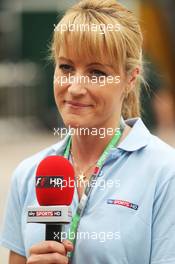 Rachel Brookes (GBR) Sky Sports F1 Reporter. 12.04.2012. Formula 1 World Championship, Rd 3, Chinese Grand Prix, Shanghai, China, Preparation Day
