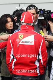 Fernando Alonso (ESP) Ferrari with the media. 12.04.2012. Formula 1 World Championship, Rd 3, Chinese Grand Prix, Shanghai, China, Preparation Day