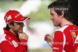 (L to R): Felipe Massa (BRA) Ferrari with Rob Smedley (GBR) Ferrari Race Engineer. 12.04.2012. Formula 1 World Championship, Rd 3, Chinese Grand Prix, Shanghai, China, Preparation Day