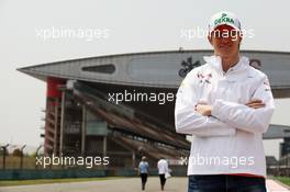 Nico Hulkenberg (GER) Sahara Force India F1. 12.04.2012. Formula 1 World Championship, Rd 3, Chinese Grand Prix, Shanghai, China, Preparation Day