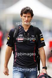 Mark Webber (AUS) Red Bull Racing. 12.04.2012. Formula 1 World Championship, Rd 3, Chinese Grand Prix, Shanghai, China, Preparation Day