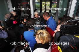 Bernie Ecclestone (GBR) CEO Formula One Group (FOM) with the media. 12.04.2012. Formula 1 World Championship, Rd 3, Chinese Grand Prix, Shanghai, China, Preparation Day