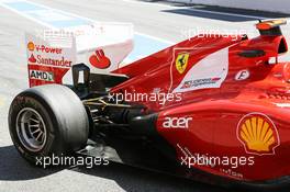 Fernando Alonso (ESP) Ferrari F2012 exhaust and rear suspension detail. 11.05.2012. Formula 1 World Championship, Rd 5, Spanish Grand Prix, Barcelona, Spain, Practice Day