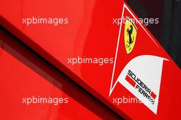 Ferrari logo. 11.05.2012. Formula 1 World Championship, Rd 5, Spanish Grand Prix, Barcelona, Spain, Practice Day