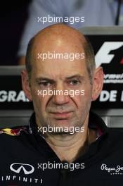 Adrian Newey (GBR) Red Bull Racing Chief Technical Officer in the FIA Press Conference. 11.05.2012. Formula 1 World Championship, Rd 5, Spanish Grand Prix, Barcelona, Spain, Practice Day