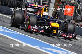 Sebastian Vettel (GER) Red Bull Racing RB8. 11.05.2012. Formula 1 World Championship, Rd 5, Spanish Grand Prix, Barcelona, Spain, Practice Day